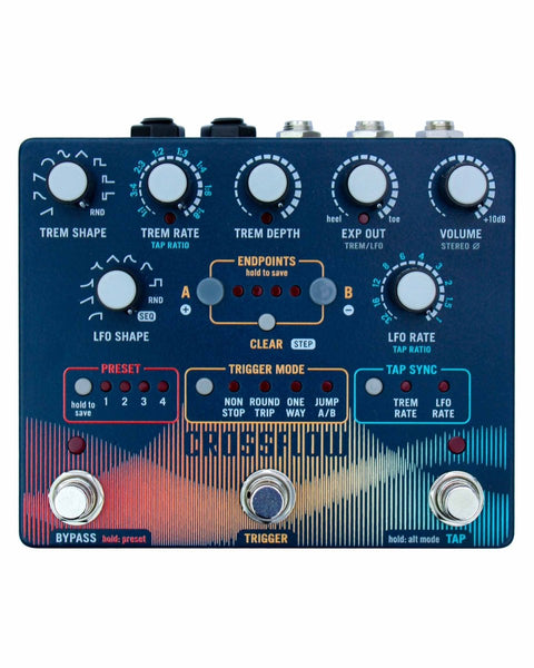 Intrepid Audio Crossflow Modulating Stereo Tremolo & Expression Controller FX Pedal - Pedal Jungle