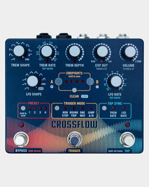 Intrepid Audio Crossflow Modulating Stereo Tremolo & Expression Controller FX Pedal - Pedal Jungle
