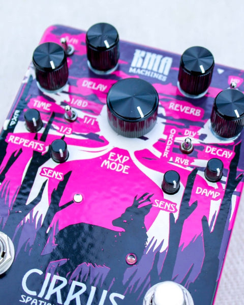KMA Machines Cirrus Spatial - Temporal Modifier Reverb & Delay Limited Pink FX Pedal [Used] - Pedal Jungle