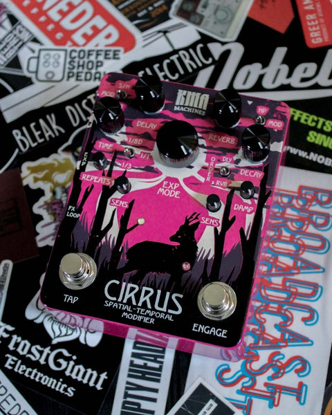 KMA Machines Cirrus Spatial - Temporal Modifier Reverb & Delay Limited Pink FX Pedal [Used] - Pedal Jungle