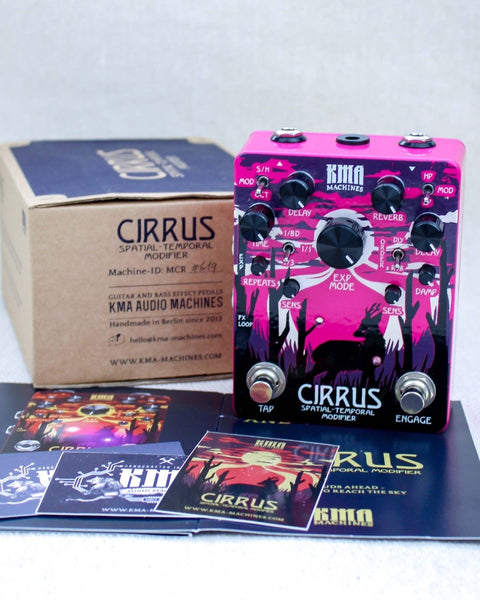 KMA Machines Cirrus Spatial - Temporal Modifier Reverb & Delay Limited Pink FX Pedal [Used] - Pedal Jungle