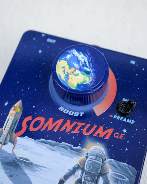 Madsen Amplification Somnium Ge Boost Blue Sparkle FX Pedal [Used] - Pedal Jungle