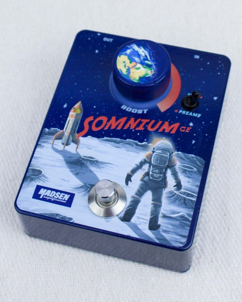 Madsen Amplification Somnium Ge Boost Blue Sparkle FX Pedal [Used] - Pedal Jungle