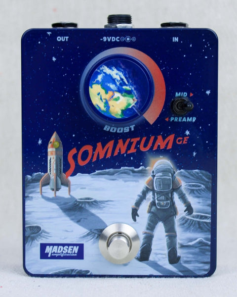 Madsen Amplification Somnium Ge Boost Blue Sparkle FX Pedal [Used] - Pedal Jungle