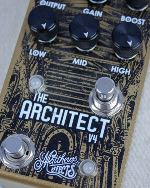 Matthews Effects The Architect V4 Overdrive Gold FX Pedal [Used] - Pedal Jungle