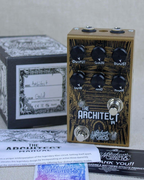 Matthews Effects The Architect V4 Overdrive Gold FX Pedal [Used] - Pedal Jungle