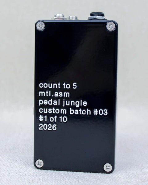 Montreal Assembly Count to 5 Delay Sampler Black/White FX Pedal [Custom Batch 003] - Pedal Jungle