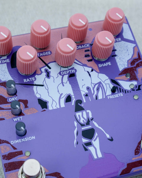 Old Blood Noise Endeavors Bathing Liminal Delay FX Pedal [Orchid] - Pedal Jungle