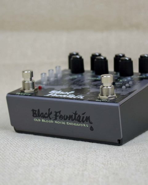 black fountain pedal Black Fountain Stereo Delay FX Pedal Slate