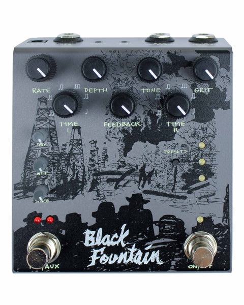 stereo delay reverb pedal Old Blood Noise Endeavors - Black Fountain Stereo Delay Pedal