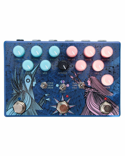 Old Blood Noise Endeavors Dark Light Dual Reverb FX Pedal [Blueberry Dusk] - Pedal Jungle