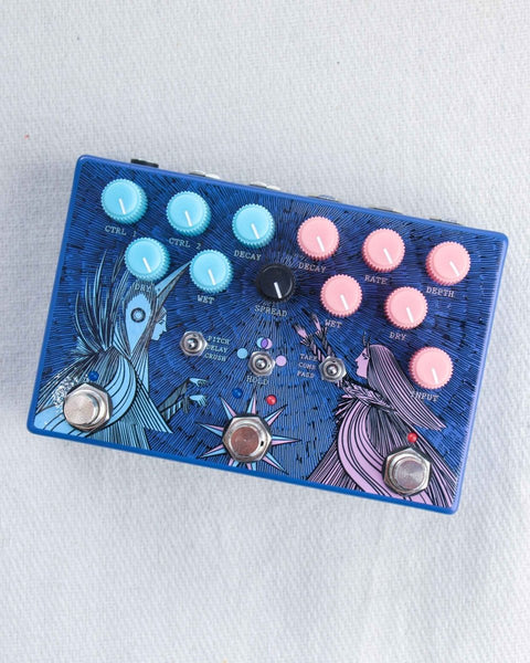 Old Blood Noise Endeavors Dark Light Dual Reverb FX Pedal [Blueberry Dusk] - Pedal Jungle