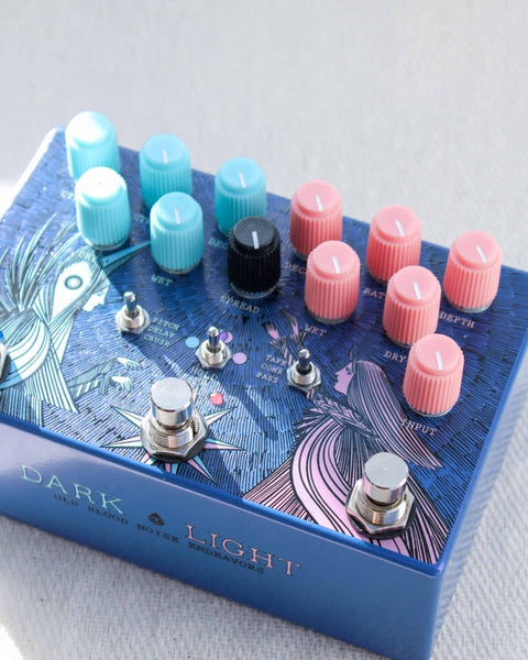Old Blood Noise Endeavors Dark Light Dual Reverb FX Pedal [Blueberry Dusk] - Pedal Jungle