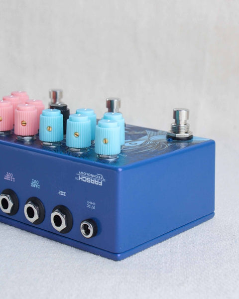 Old Blood Noise Endeavors Dark Light Dual Reverb FX Pedal [Blueberry Dusk] - Pedal Jungle