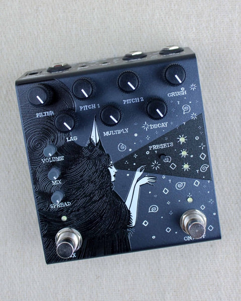dark blood pedal Dark Star Stereo Reverb FX Pedal | Black