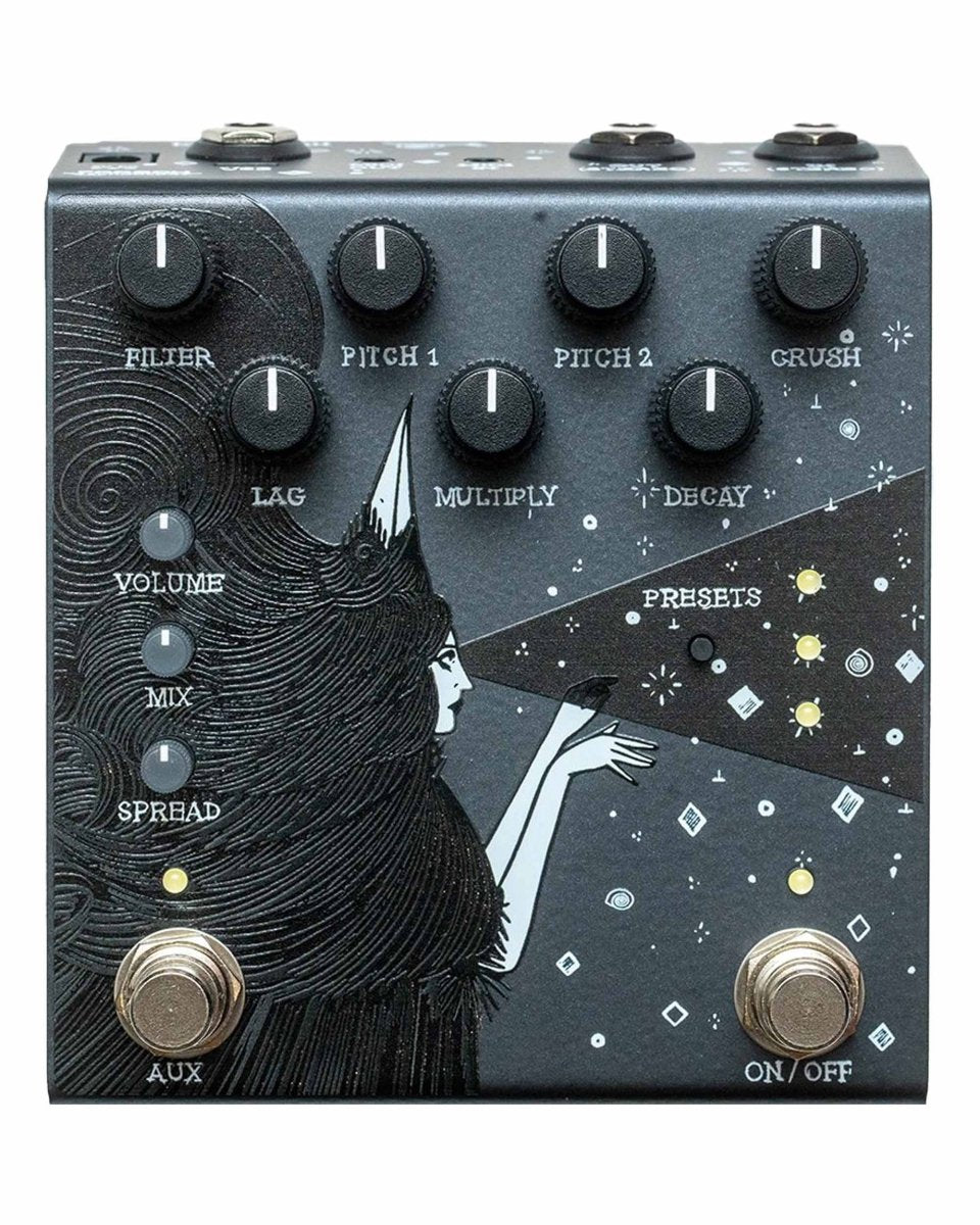 Old Blood Noise Endeavors Dark Star Stereo Soundscape Reverb FX Pedal [Black] - Pedal Jungle