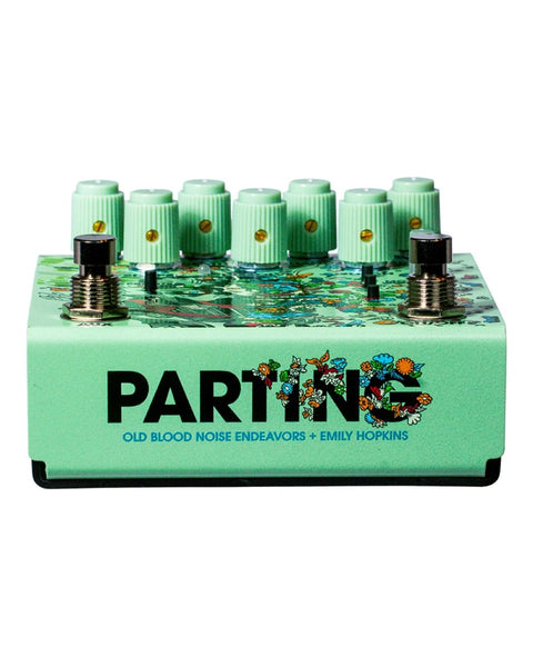Old Blood Noise Endeavors Parting Glitch Delay Reverb Crushing Modulation Device FX Pedal [Green] - Pedal Jungle
