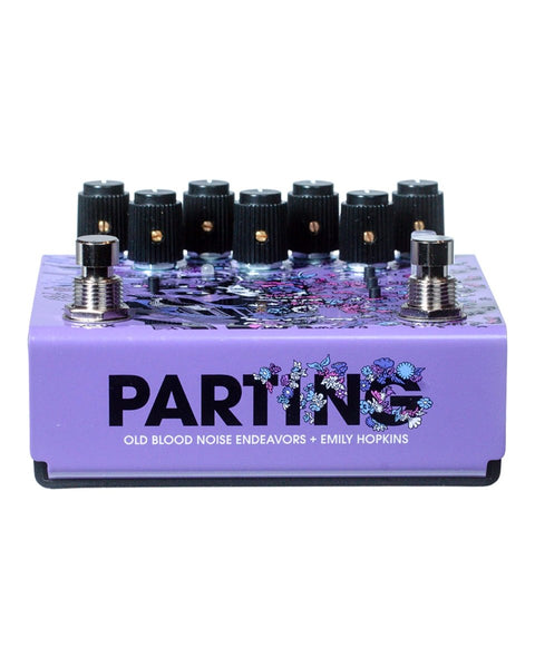Old Blood Noise Endeavors Parting Glitch Delay Reverb Crushing Modulation Device FX Pedal [Purple] - Pedal Jungle