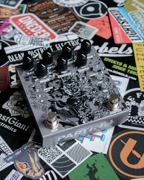 Old Blood Noise Endeavors Parting Glitch Delay Reverb Crushing Modulation Device FX Pedal [Stone] - Pedal Jungle