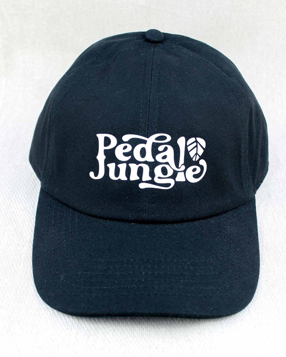 Pedal Jungle Organic Cotton 6 Panel Cap Black - Pedal Jungle