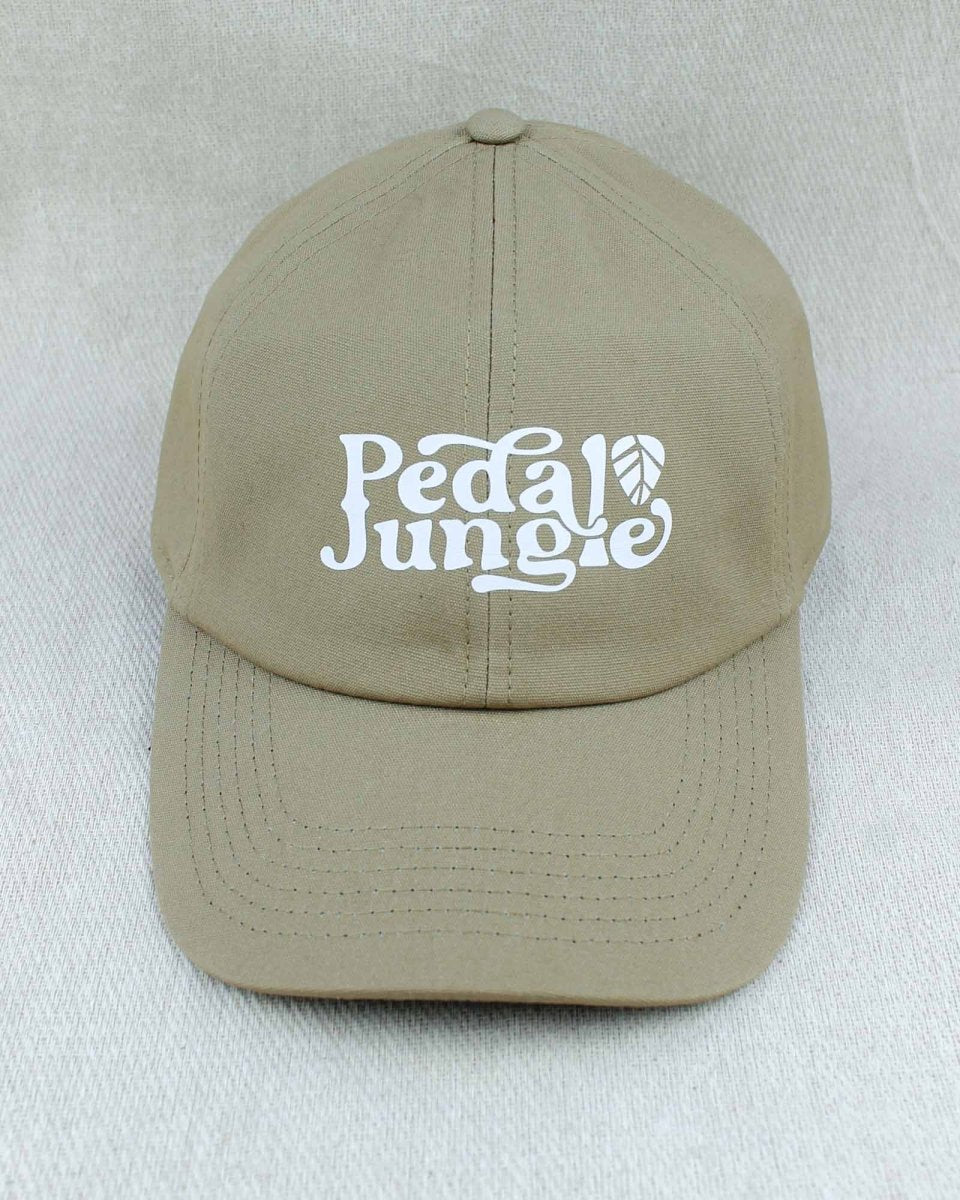 Pedal Jungle Organic Cotton 6 Panel Cap Sand - Pedal Jungle