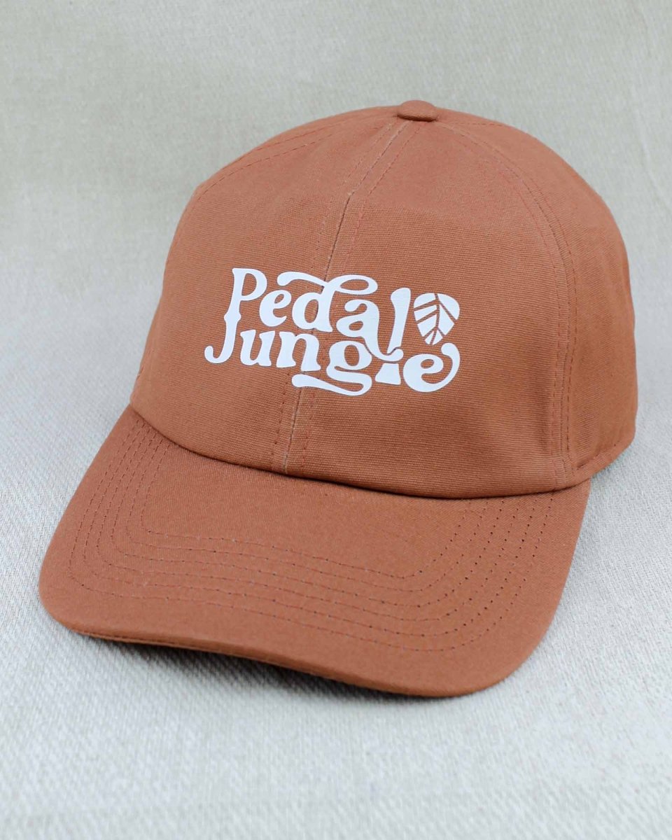 Pedal Jungle Organic Cotton 6 Panel Cap Terracotta - Pedal Jungle