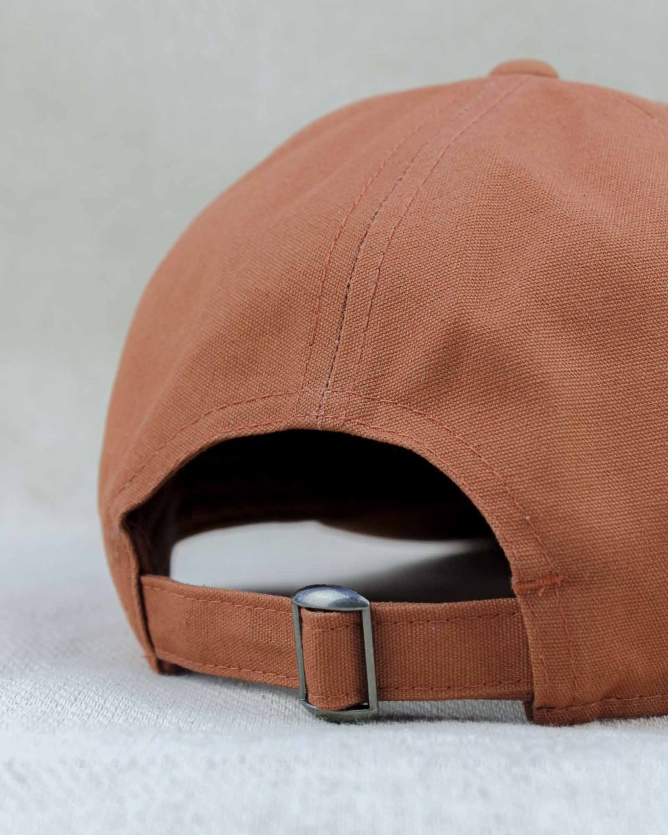 Pedal Jungle Organic Cotton 6 Panel Cap Terracotta - Pedal Jungle