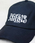 Pedal Jungle Organic Cotton Embroidered 6 Panel Cap Black - Pedal Jungle