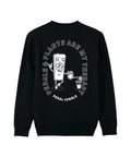 Pedals & Plants Are My Therapy Organic Vegan Sweatshirt Black - Pedal Jungle