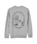 Pedals & Plants Are My Therapy Organic Vegan Sweatshirt Grey - Pedal Jungle