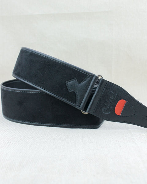 Right On! Straps Divine Black Vegan Guitar Strap - Pedal Jungle