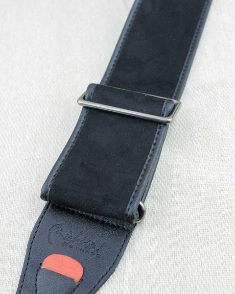Right On! Straps Divine Black Vegan Guitar Strap - Pedal Jungle