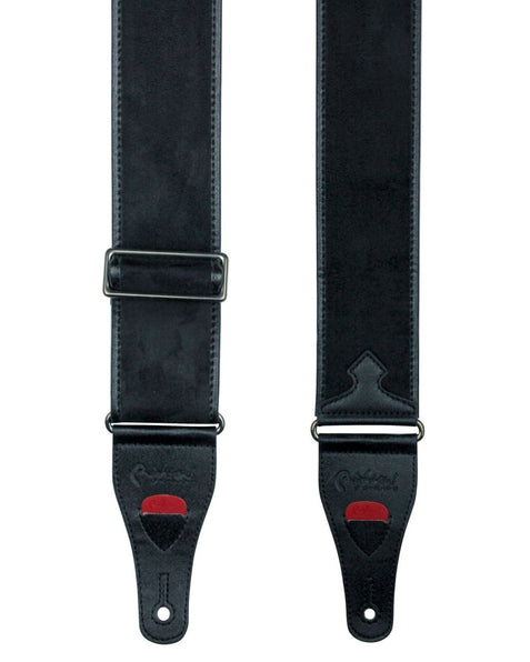 Right On! Straps Divine Black Vegan Guitar Strap - Pedal Jungle