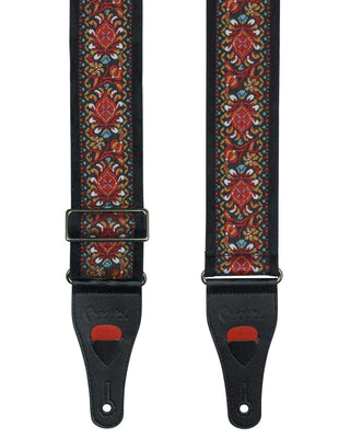 Right On! Straps Woodstock II Red Vegan Guitar Strap - Pedal Jungle