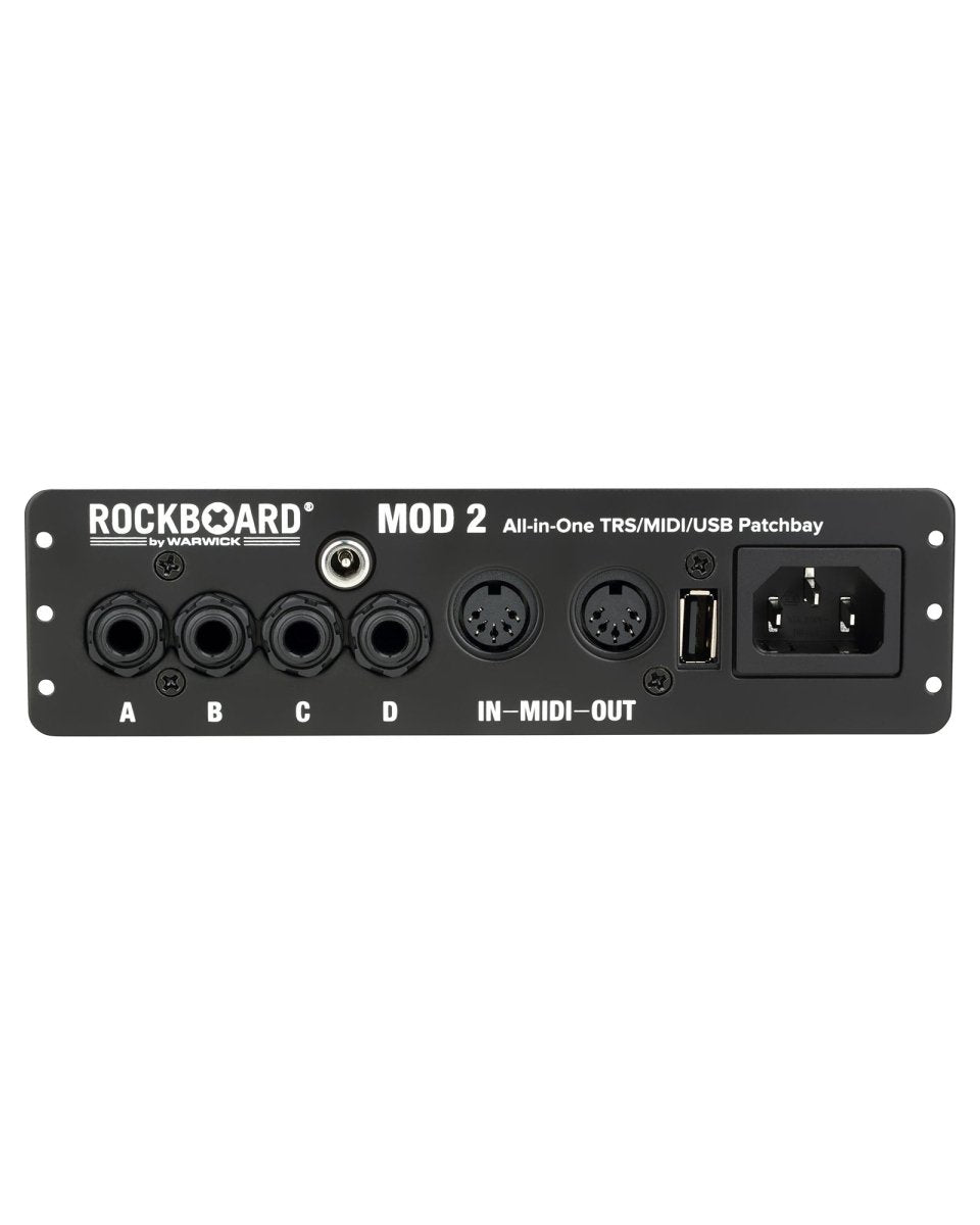 RockBoard MOD 2 V2 TRS, MIDI, IEC, DC & USB Patchbay - Pedal Jungle