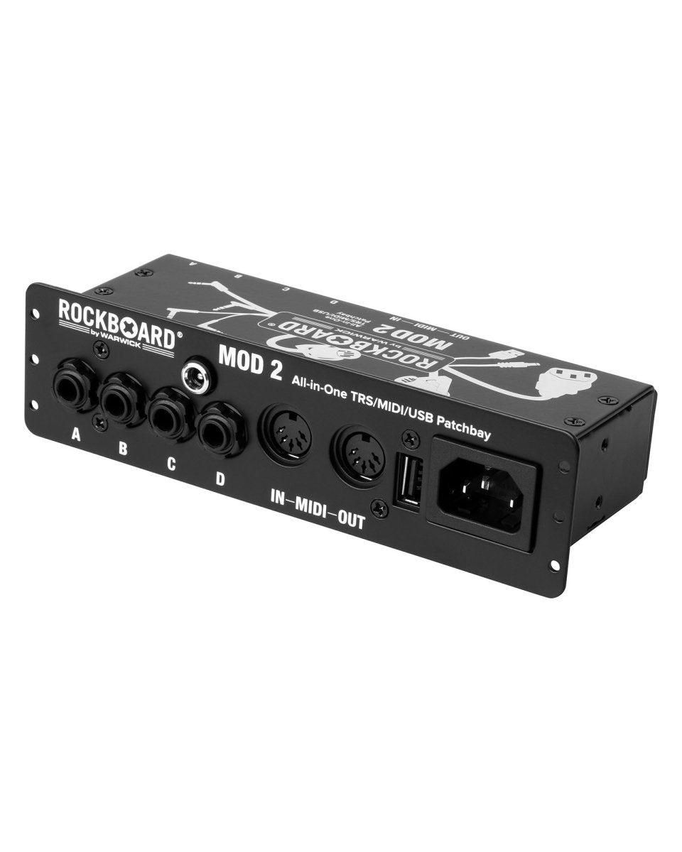 RockBoard MOD 2 V2 TRS, MIDI, IEC, DC & USB Patchbay - Pedal Jungle