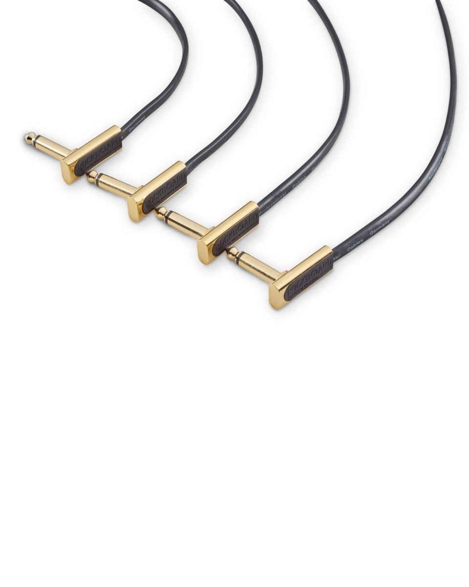 RockBoard Standard Series Flat Patch Cable Gold - Pedal Jungle