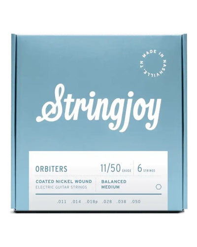 Stringjoy Orbiters Coated Nickel Electric Guitar Strings Balanced Medium Gauge (11 - 50) - Pedal Jungle