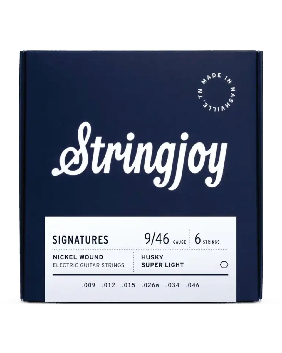 Stringjoy Signatures Nickel Wound Electric Guitar Strings Balanced Husky Super Light Gauge (9 - 46) - Pedal Jungle