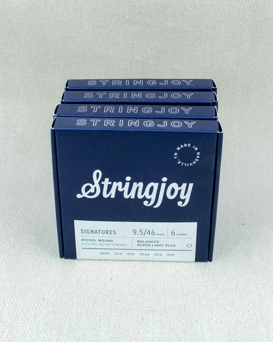 Stringjoy Signatures Nickel Wound Electric Guitar Strings Balanced Super Light Plus Gauge (9.5 - 46) - Pedal Jungle