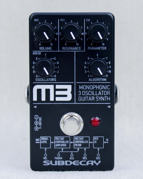Subdecay M3 Monophonic Guitar Synthesizer FX Pedal [Used] - Pedal Jungle