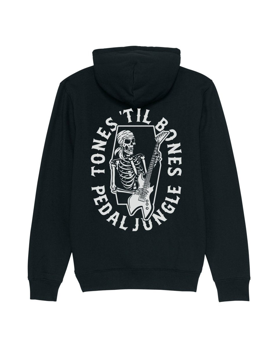 Tones 'Til Bones Organic Vegan Hooded Top Black - Pedal Jungle