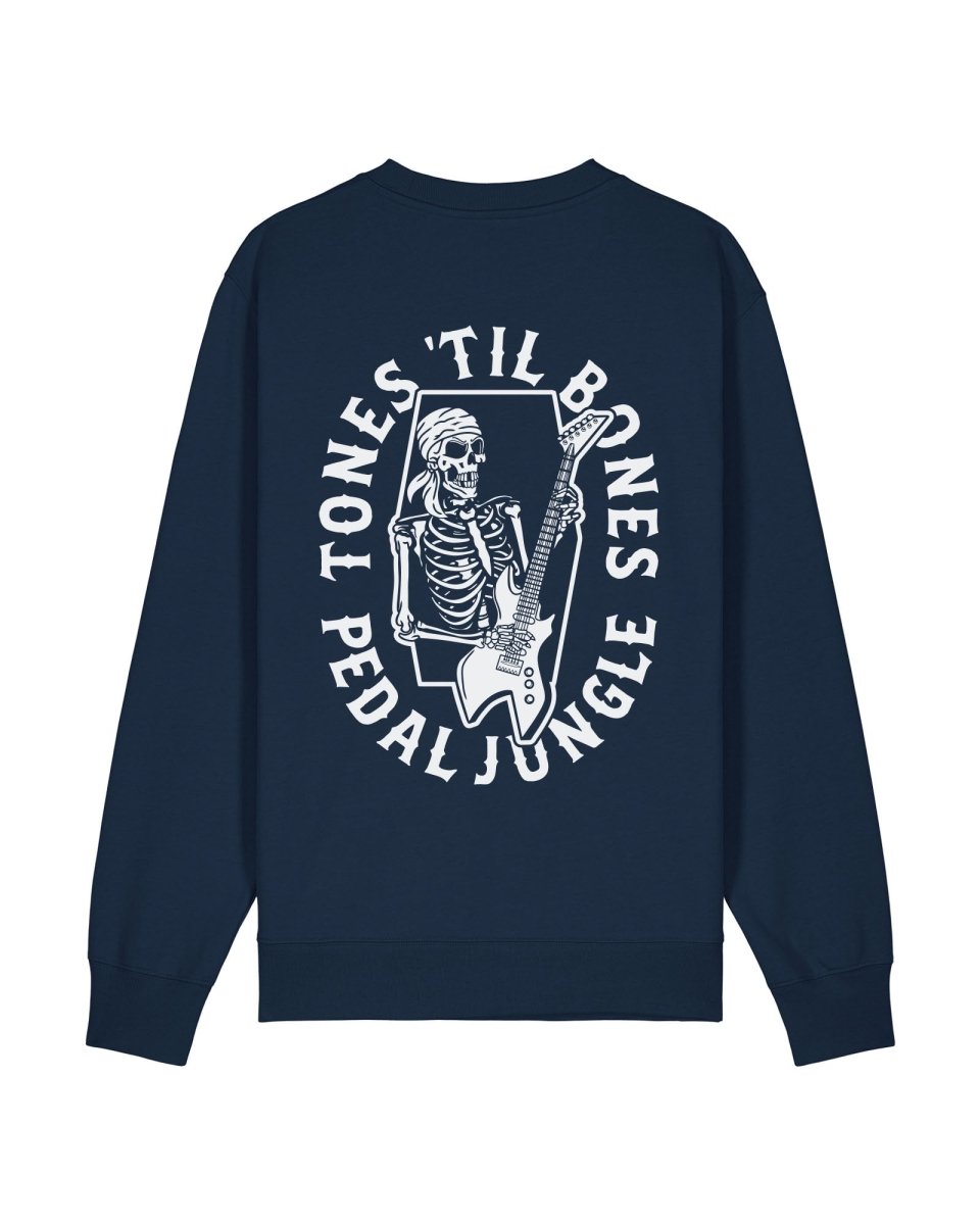 Tones 'Til Bones Organic Vegan Sweatshirt Navy - Pedal Jungle