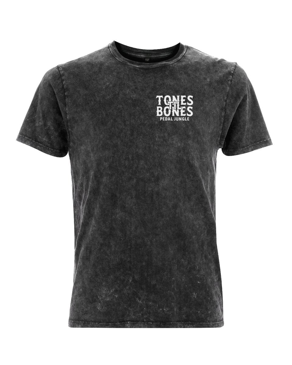 Tones 'Til Bones Organic Vegan T-shirt Acid Black - Pedal Jungle