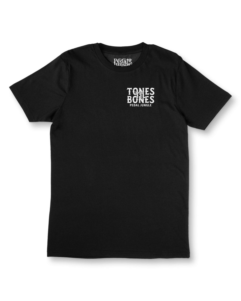 Tones 'Til Bones Organic Vegan T-shirt Black - Pedal Jungle