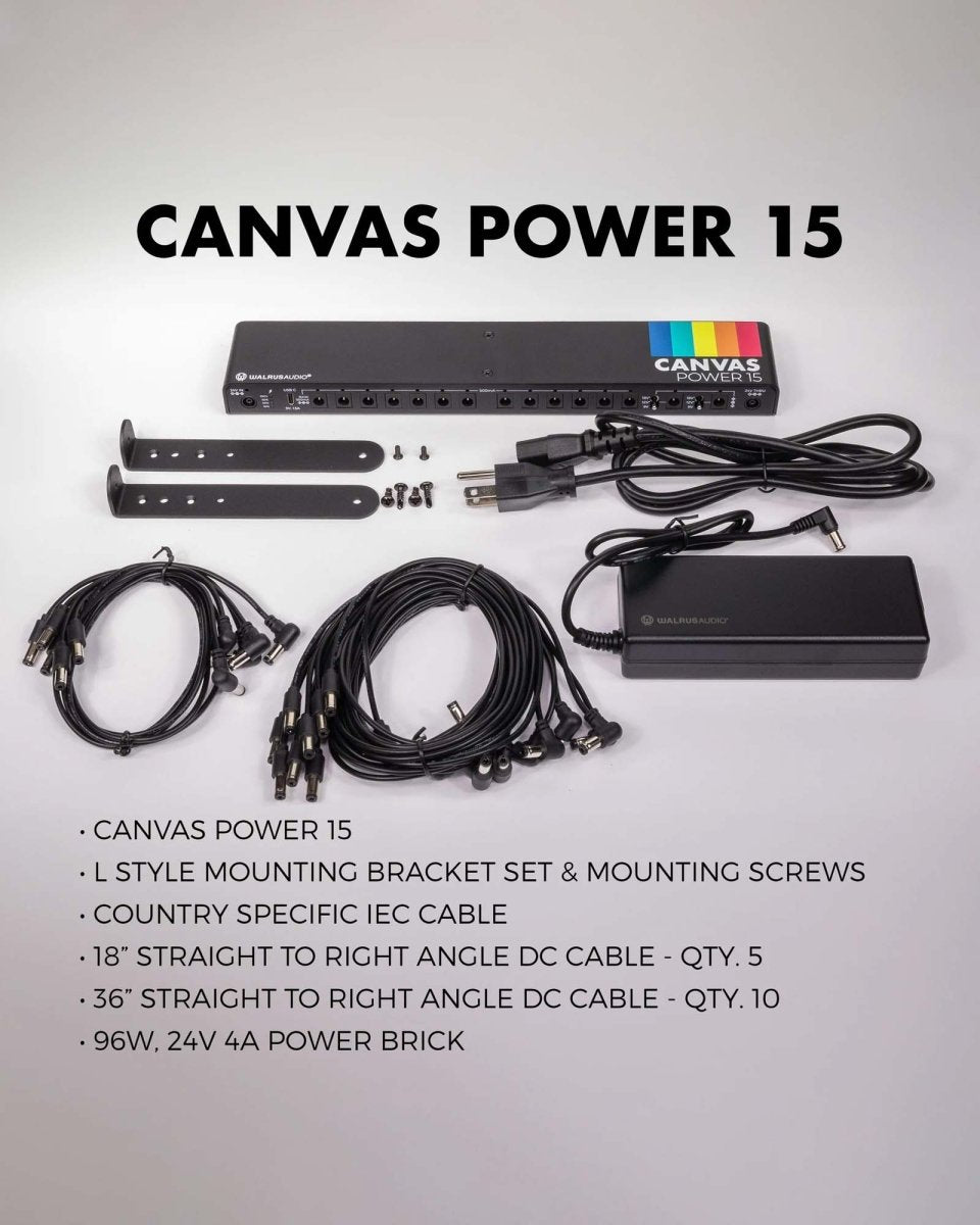 Walrus Audio Canvas Power 15 UK Power Supply System - Pedal Jungle