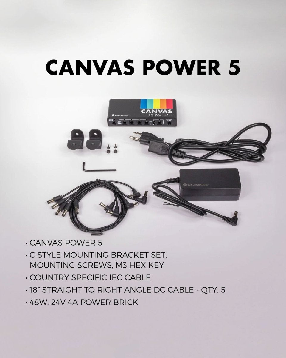 Walrus Audio Canvas Power 5 UK Power Supply System - Pedal Jungle