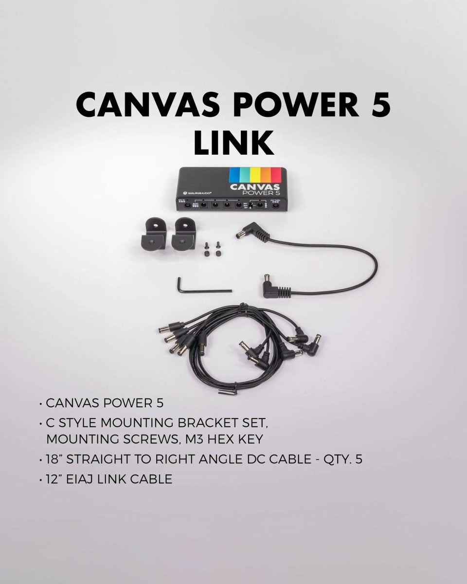 Walrus Audio Canvas Power 5 UK Power Supply System - Pedal Jungle