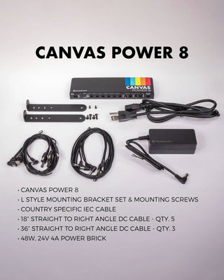 Walrus Audio Canvas Power 8 UK Power Supply System - Pedal Jungle