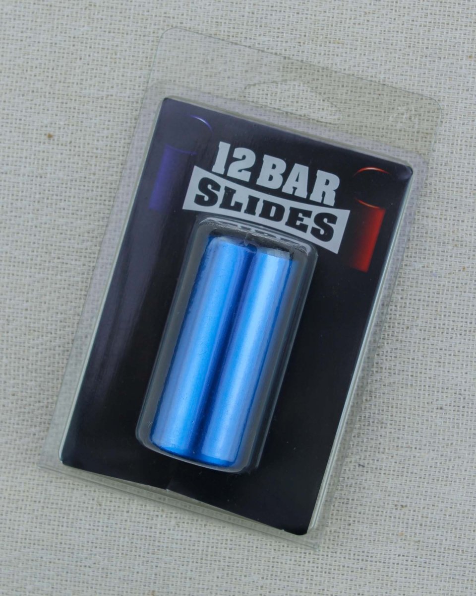 12 Bar Slides Aluminium Guitar Slide New Orleans Blue - Pedal Jungle